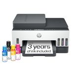 HP Smart Tank 7301 Wireless All-in-One Ink Tank Printer, Scanner, Copier with up to 3 Years of Ink Included, Best for Home Office, Cartridge-Free Refillable (28B70A)