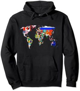 World Map Country Flag Atlas Hoodie Pullover Hoodie