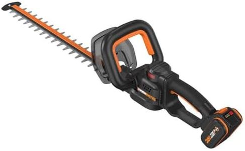 WORX WG263E Nitro Akku Heckenschere 20V –gleichmäßige Schnitte mit weniger Vibration – leistungsstarker bürstenloser Motor – 54cm Schnittlänge – 27mm Zahnabstand –inkl. 4Ah Akku & Ladegerät