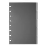 TUL® Discbound Tab Dividers, Junior Size, Gray, Pack Of 10 Dividers