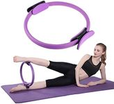 Pilates Ring Magic Fitness Circle Resistance Training Ring Yoga Dual Grip Slimming Body Building Training Circle Weight Loss Body Toning Magic Exercise Circle to Burn Fat Posture-Workout Poster & Bag