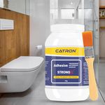 Catron Crack Seal Glue with Brush | Transparent Waterproof Epoxy Resis StrongX For Walls Cracks, Tiles 300gm (1)