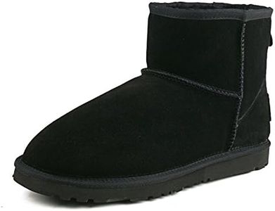 Shenduo Women's Boots Ankle Winter Snow Boots Classic Faux Fur Lined 4UK DA5854 Black 37EU