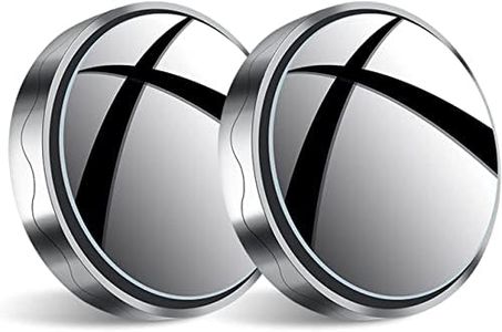 JinRui-T 2Pcs Blind Spot Car Mirror, Automotive Side Blindspot Mirror for Car, 2.2" Round Car Rearview Mirror Accessories 360 Degree Rotating Vacuum Suction Cup for Cars, Suv, Van and Trucks (Silver)