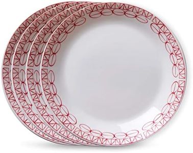 Corelle Everyday Expressions Graphic Stitch Salad Plates, 4-Pack