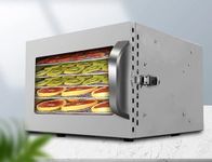 Skyzone Kitchen Dehydrator Machine 6 Trays 500W Stainless Jerky Machine with Herbs Pet Food Vegetables Dryer Beef Snack Jerky Dehydrator Meat Drying Machine (Food Dehydrator)