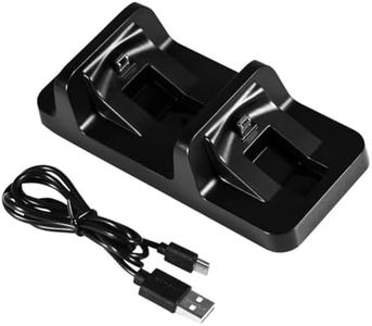 Cargador del Controlador, Puerto Adaptador USB del Controlador Ps4 Soporte de Estación de Carga de Cargador de Base de Carga Dual con Cable de Carga USB para Ps4 Juego Playstation
