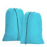 OTraki Large Dirty Laundry Bags Drawstring 24 x 32 inch 2 Pack Travel Dirty Clothes Bag Heavy Duty Organizer Bag Tear Resistant Fabric Foldable Storage Bag for Toy Camp Home Bedroom College Dorm