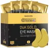 Maskiss 24k Gold Under Eye Patches (50 Pairs), eye mask, Collagen Skin Care Products, Eye Patches for Puffy Eyes, eye masks for dark circles and puffiness