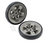 67445 Grill Wheels Replacement Parts for Weber Wheels Genesis II and Genesis II LX 200 300 400 600 Series GS4 Grill(Model Years 2017 and Newer) Weber II E-310 8 Inch Plastic Black BBQ Wheel Kit 2Pcs