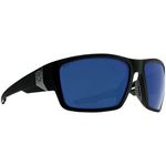 Spy Dirty Mo Tech Sunglasses - Soft Matte Black - Happy Gray Green w/Dark Blue Spectra Mirror