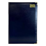 G4GADGET A4 Week To View 2025 | Hardback Cover | Weekly Planner with Note Sections | Professional and Durable (Blue)