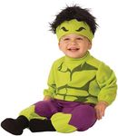 Rubie's Unisex Baby Baby's Marvel Hulk Romper Costume, Multi, Newborn 0-6 Months US, Multi, Newborn (0-6 Months)