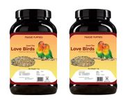 Foodie Puppies Bird Food for Lovebirds - 2Kg | Natural and Healthy Premium Mix Seeds, Kangani, Yellow Proso, Sunflower, Browntop, Oats, Pearls, Niger