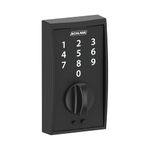 Schlage BE375 CEN 622 Century Touch Deadbolt, Matte Black