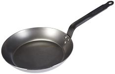 De Buyer 5110.24 Carbone Plus Heavy Quality Steel Round Lyonnaise Frying Pan, 24 cm Diameter