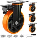 6 Inch Caster Wheels, Casters Set o