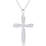 925 Sterling Silver Cross Necklace for Women Mothers Day Gifts Silver Cross Necklaces Womens Jewelry Gifts for Women Mom Her