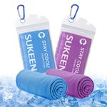 Sukeen Cooling Towel Gym Towel Men Women,2 Pack Towel Set(40"x 12"),Travel Towel Quick Dry Towel Camping Towel Sweat Towel Yoga Towel Sports Towel Ice Towel Small Towel Suitable for Outdoor Work