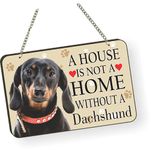 Printjas Dachshund Dog Quote Printed Wall Hanging 30x20 CM - Sign Board for Living Room/Home/Office, Designer Gift for Family, Friends, Housewarming Gift Ideas - 2