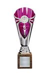 County Engraving Personalised Engraved Pink Silver Trophy Cup Award for Gymnastics, Dance, Music - Enter Your Own Custom Text (MEDIUM)