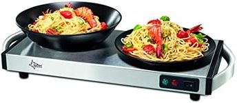 SUNTEC Electric Warming Plate in Robust Stainless Steel Construction - Wireless | Ideal for Keeping Food Warm | Plate Warmer for Food with Quick Heating Time | Buffet Food Warmer | WHP-8472