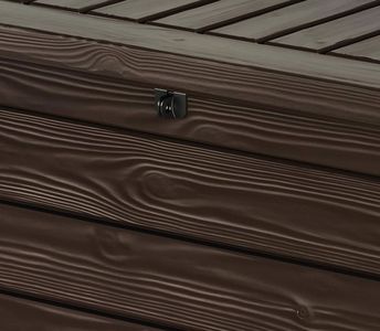 Keter Westwood 570L Outdoor Storage Box – Brown Wood Effect, All-Weather