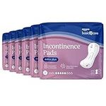 Amazon Basic Care Incontinence Pads Extra Plus, Unscented, 48 Count (6 Packs of 8)