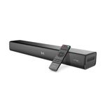 Heymell 2.1ch 120W Compact Sound Bar for TV, 23 inchs TV Speakers Sound Bar Built-in Subwoofer. Voice Enhancer Bluetooth Soundbar. HDMI eARC/Optical/Aux, Wall Mount.