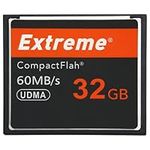 Extreme 32GB Compact Flash Memory Card, Original CF Card for Professional Photographer, Videographer, Enthusiast