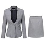 YUNCLOS Women's 2 Piece Business Dr