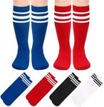 BISOUSOX 4 Pairs Football Socks for