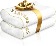 Memory Foam Pillow, 2-Pack King Cer