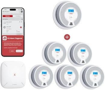 X-Sense Smoke and Carbon Monoxide Alarm with SBS50 Base Station SC07-MR51 and Combination Smoke and Carbon Monoxide Alarm SC07-MR