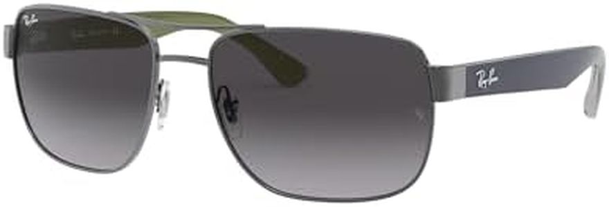 Ray-Ban Men's Gunmetal Frame/Light Grey Gradient Dark Grey Lens Sunglasses - 100.92mm Lens