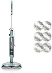 Shark Dampfreiniger Mop, automatisch, mit Steam Blaster, 6 Schmutzfänger-Pads, 3 Dampfstufen, bei Flecken und Schmutz, hygienische Reinigung für versiegelte Hartböden, 8m Kabel, Salbei-Grün, S8201EUCP