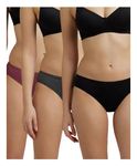 Jockey Women's Cotton Bikini (Pack of 3) (Colors/Prints May Vary) 1410_Dark Assorted_L