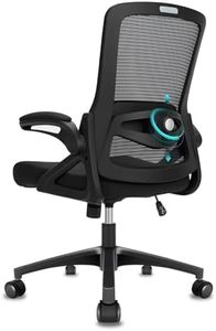 Office Chair Ergonomic Desk Chair, With Adjustable Armrests and Lumbar Support, Height Adjustable, Mesh Computer Chair for Home/Office, Black