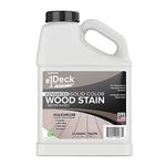 #1 Deck Premium Advanced Solid Color Outdoor Wood Stain and Sealer in One – Water Based Sealant for Wood Decks, Fences, & Siding - 1 Gal - Made in USA - Classic Taupe