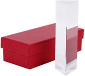 Crystal Prism 3.94"/10cm Triangular Prism Portable Crystal Optical Glass Refractor for Photography Physics Teaching Light Spectrum