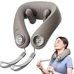 RENPHO Neck Massager with Heat, Cordless Neck Massager for Pain Relief Deep Tissue, 6D Kneading Neck Massage, Portable Heated Neck Massager for Travel, Neck Pain Relief, Gifts for Women Men Mom