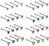 Distinct® 60Pcs Nose Studs Rings Cr