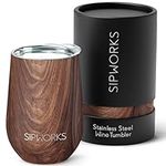 Sipworks Wine Tumbler with Lid - 12