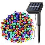 FANSIR Solar String Lights, 72ft 200 LED Outdoor String Solar Powered Fairy Lights Waterproof 8 Modes Garden Decorative Lights for Tree, Patio, Garden, Yard, Home, Wedding, Party (Multicolor)