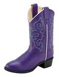 Old West Kids Boots Baby Girl's Pearlized Purple (Toddler/Little Kid) Purple 12 M US Little Kid