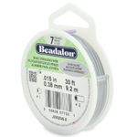 Beadalon Stringing Wire 7-Strand .015-inch x 30'-Satin Silver, Other, Multicoloured, 3.6 x 8.93 x 10.15 cm