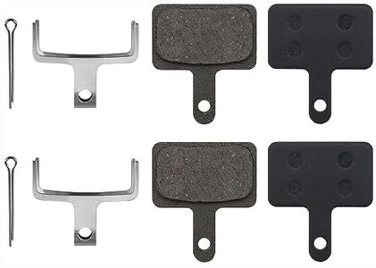 2 Pairs Resin Bike Bicycle Disc Brake Pads for TRP Tektro Shimano Deore TEKTRO Bike A10.11 E10.11 P20.11 Disc Brake Pad with 2 Springs and 2 securing Clips