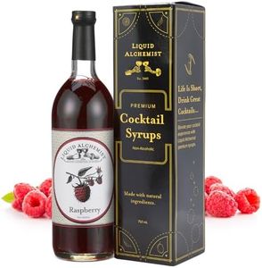 Liquid Alchemist Raspberry Syrup for Drinks - Real Ingredients Make our Raspberry Puree for Drinks the Perfect Raspberry Lemonade Drink Mix - Our Raspberry Cocktail Syrup is Non-GMO & Vegan (25 oz)