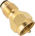 SHINESTAR Propane Tank Refill Adapter for QCC1/Type1 Propane Tank, Solid Brass Regulator Valve Accessory for 1 LB Tank Throwaway Disposable Small Cylinders