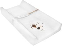 JVEOO Waterproof Baby Changing Pad, Non-Slip Wipeable Diaper Changing Mat with Safety Strap 32x16 Inch Infant Diaper Change Pad Suitable for Dresser & Table